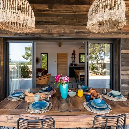 Bergerie De Luxe Vue Mer Avec Piscine Chauffee, Spa Et Terrain De Petanque Villa